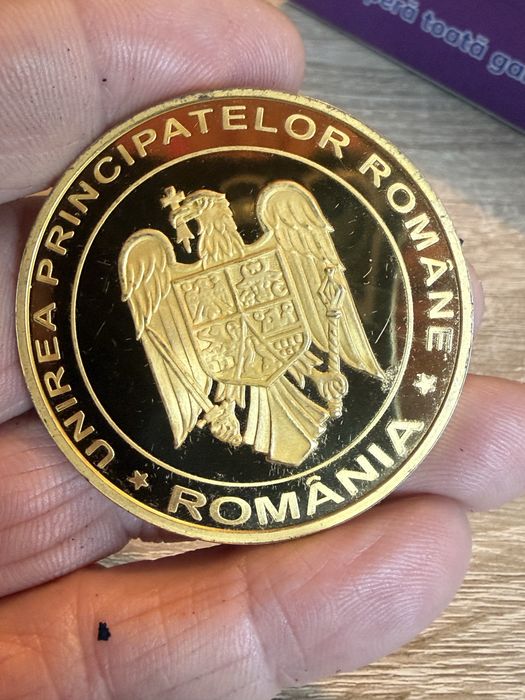 Medalie Alexandru Ioan Cuza argint aurit