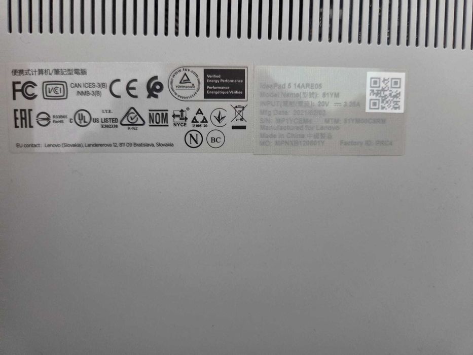 Laptop Lenovo IdeaPad 5 14ARE05 – Ryzen 5 / Radeon / SSD / 14”