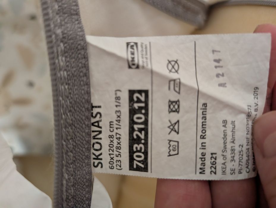 Pătuț Sundvik Ikea + saltea Skonast