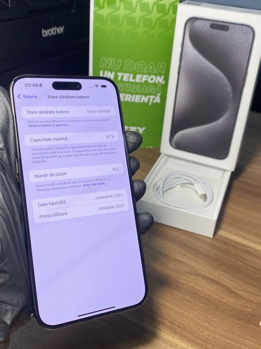 iPhone 15 Pro Max • 256 GB • Black Titanium