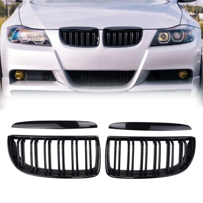 Двойни бъбреци / решетки за BMW E90/E91 преди фейс