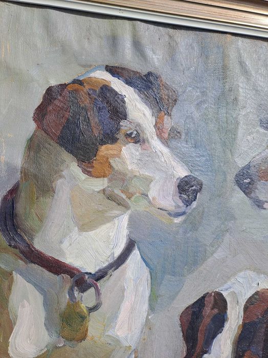 tablou pictura pe panza  58/76 cm semnat M Neuhaus