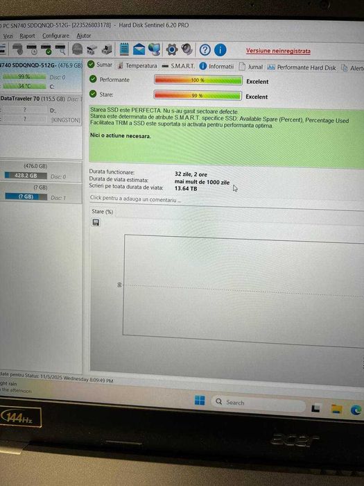 Laptop Acer Aspire 7 (12TH GEN) - Cod 110789