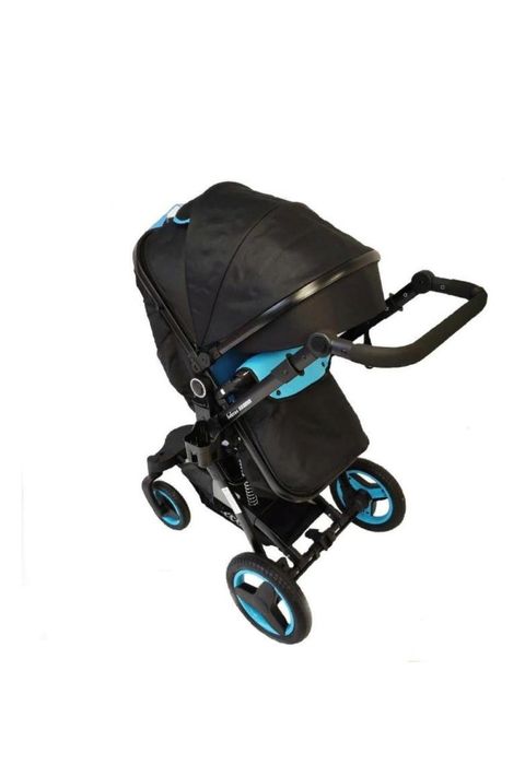 Коляска трансформер Belecoo X6, черный, синий