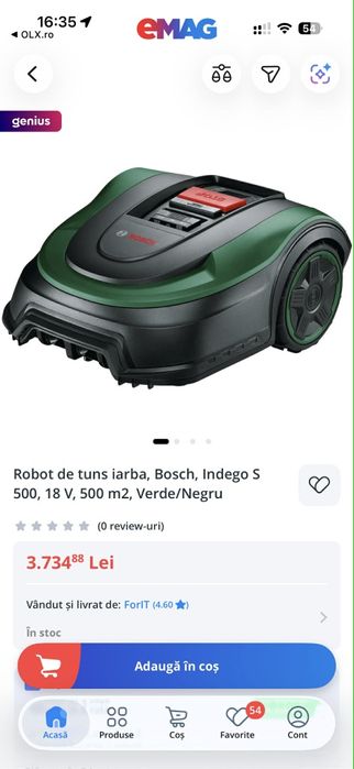 Robot tuns iarba s500  BOSCH NOU