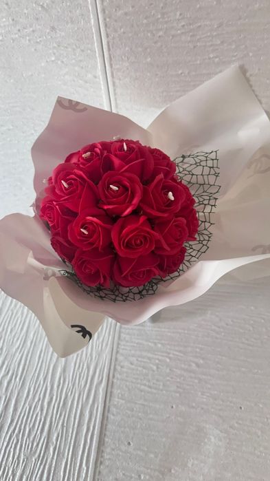 Aranjament cu flori de sapun