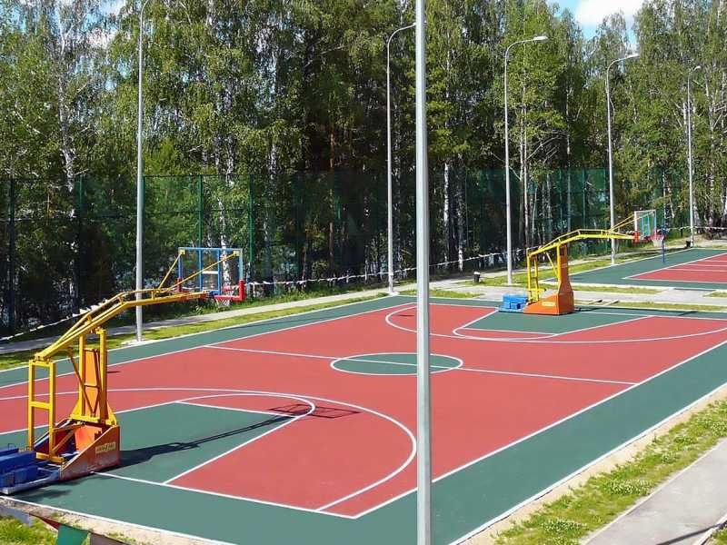 Резиновое покрытие для Баскетбольной площадки Rezina qoplama