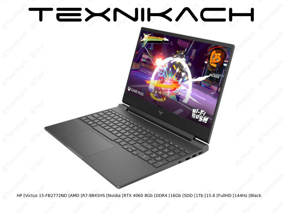 Ноутбук • HP Victus 15-FB2772ND (AMD R7-8845HS + Nvidia RTX 4060 8Gb)