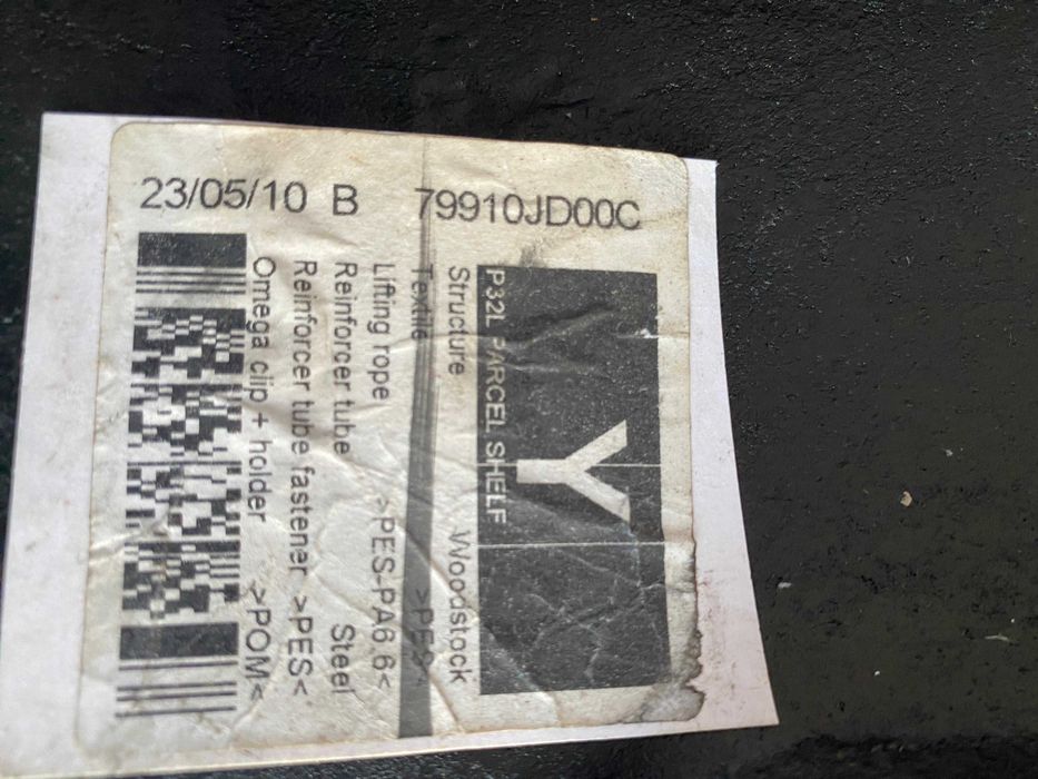 Vand polița portbagaj nissan qashquai  J10 -stare perfecta