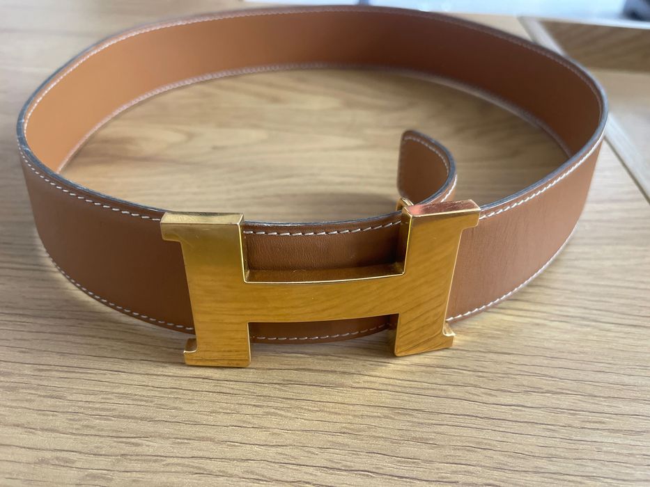 Curea Hermès Constance H  32mm Gold/Noir - Originală