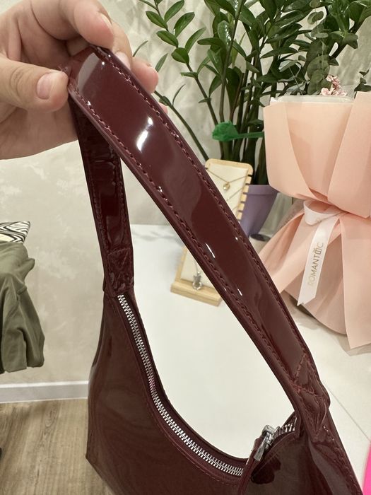 Сумка бордовая хобо