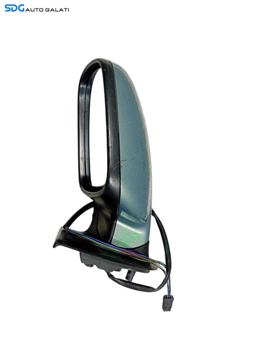 Oglinda Stanga Electrica cu Rabatare Pliere Manuala Peugeot 307 2001 - 2008 Culoare Albastru Deschis [LR0773]