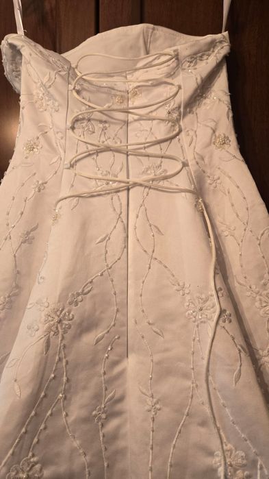 Свадебное платье - тафта, размер 42