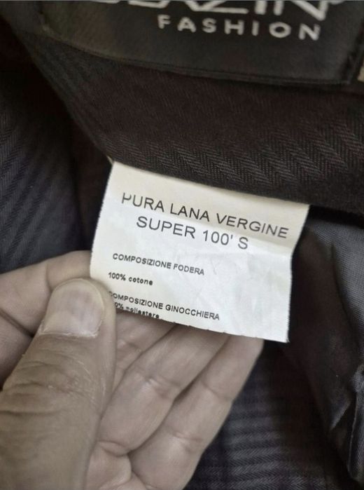 Pantalonii costum Blazin Fashion, Barbati, Lână Super 100' S - M