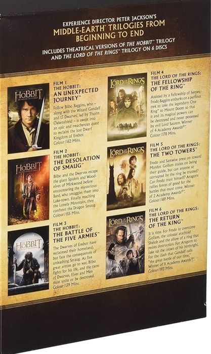 Filme The Lord Of The Rings Trilogy DVD / The Hobbit Trilogy DVD