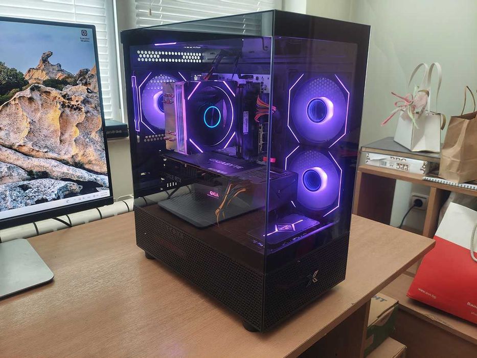 Геймърски компютър, Ryzen 5500, Rtx 3060Ti, 500gb nvme, 1tb HDD, 16gb Ram