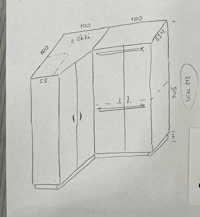 Dulap dormitor/sifonier