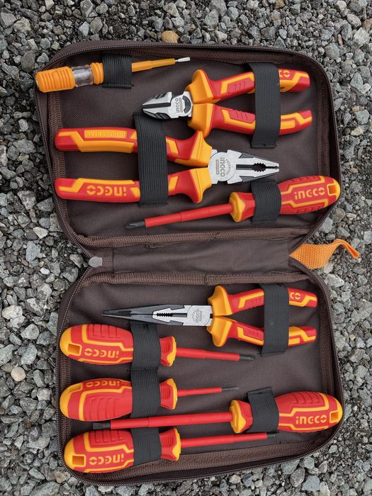 Set scule Ingco izolate la 1000 volti (patent,surubelnite)