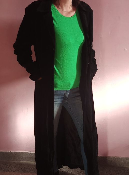 Дамско зимно яке-еко кожа, вълнено, кожух ,манто-намалено