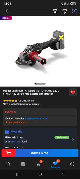 Polizor unghiular, flex parkside