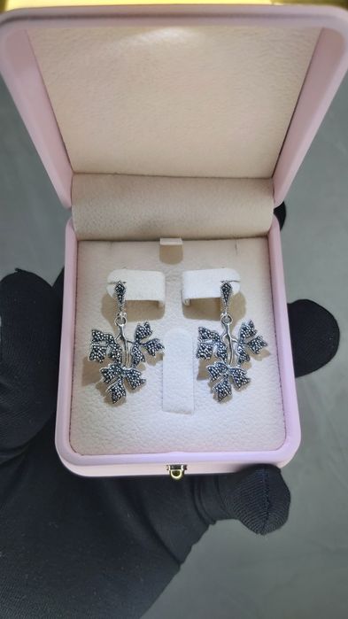 Kumush uzuk zirak komplekt 925 proba Женский Кольцо серьги комплект