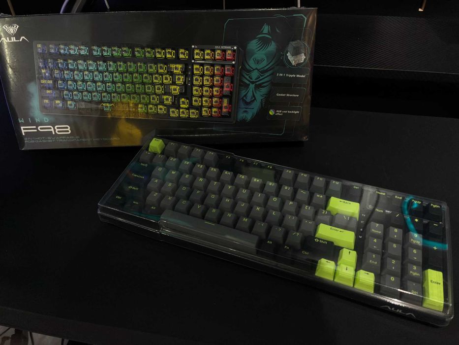 Механическая Клавиатура 98% AULA F98 | Tri-Mode (Gasket, RGB)