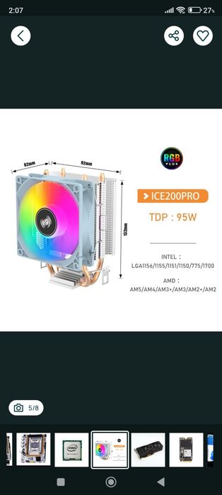 Calculator Gaming PC CPU AMD Ryzen 5 5500X3D 4.0 GHz GPU Intel Arc B570 10GB GDDR6 SSD 1 TB M.2 RAM 16 GB DDR4 3000 MHz PSU 600 W