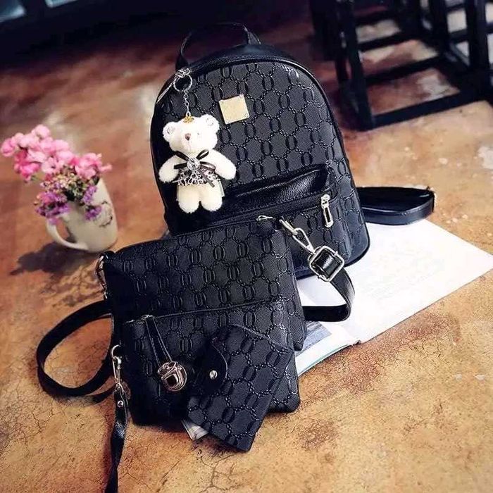 Раница + 2 чанти и портмоне