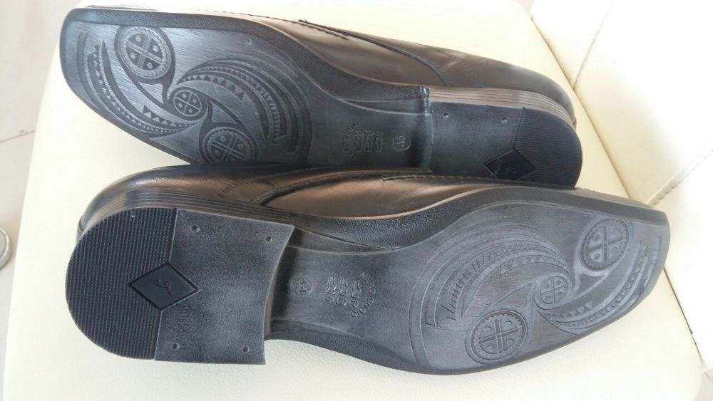 Нови мъжки черни високи боти RESERVED естествена кожа 45 номер