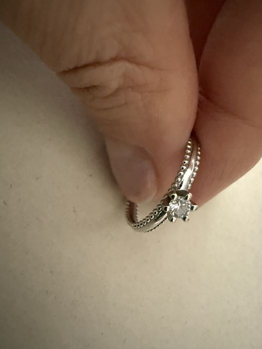 Vand inel de logodna din aur alb Valmand