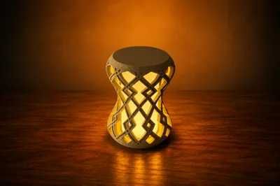 Lampă Hourglass 3D
