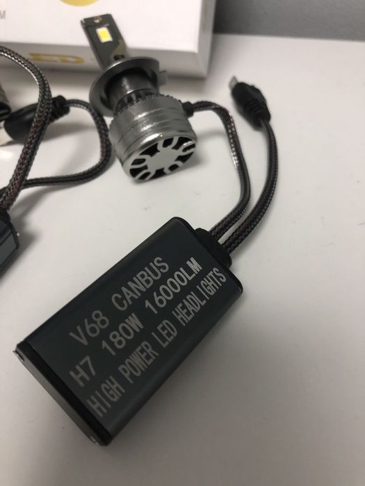 LED H7 V68 / Canbus, 180W, lumina alb, 16.000 lumeni - Preț Redus !!!