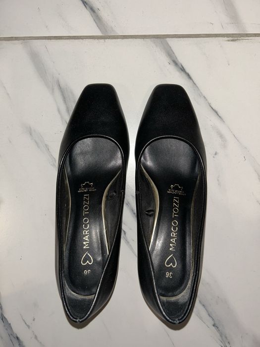 Черные кожаные туфли