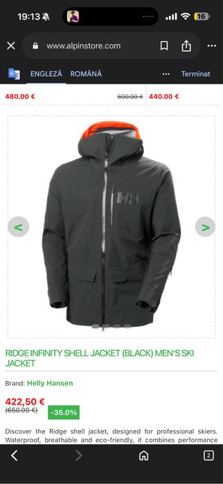 Geaca Helly Hansen 100% originala Sky !!!