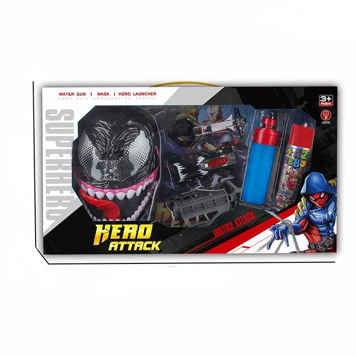 Светеща маска, ръкавица и паяжина .2 модела. DARENLAND