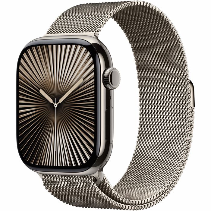 ЛИЗИНГ*TBI *APPLE WATCH Series 10 2024 /46mm/ Cellular 46mm Natural Titanium Case with Natural Milanese Loop