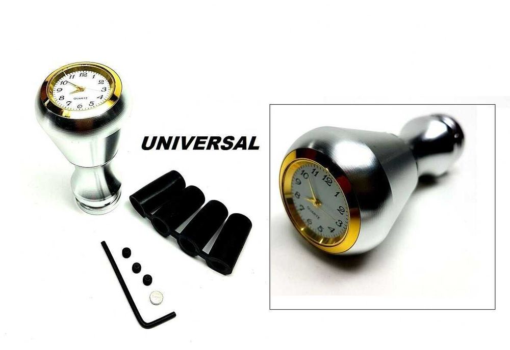 Топка за скоростен лост с часовник за кола / автомобил