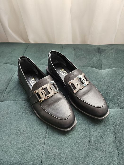 Естествена кожа дамски обувки