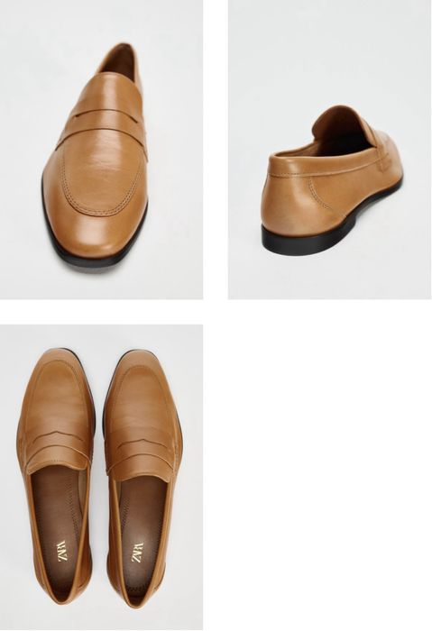 Loafers piele Zara, 37, noi cu eticheta