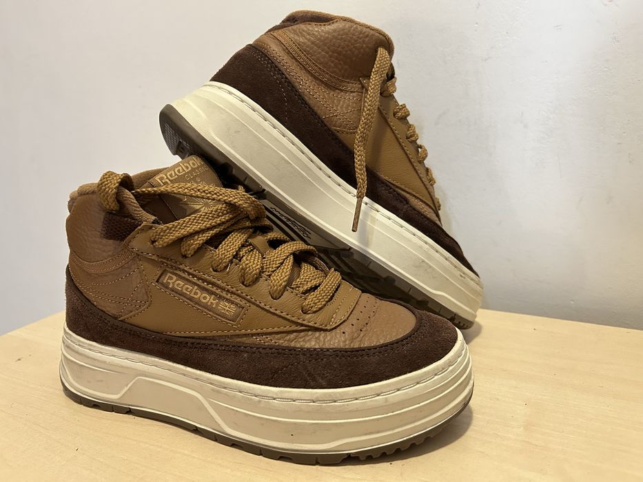 Кецове от естествена кожа Reebok Club CGEl Mid