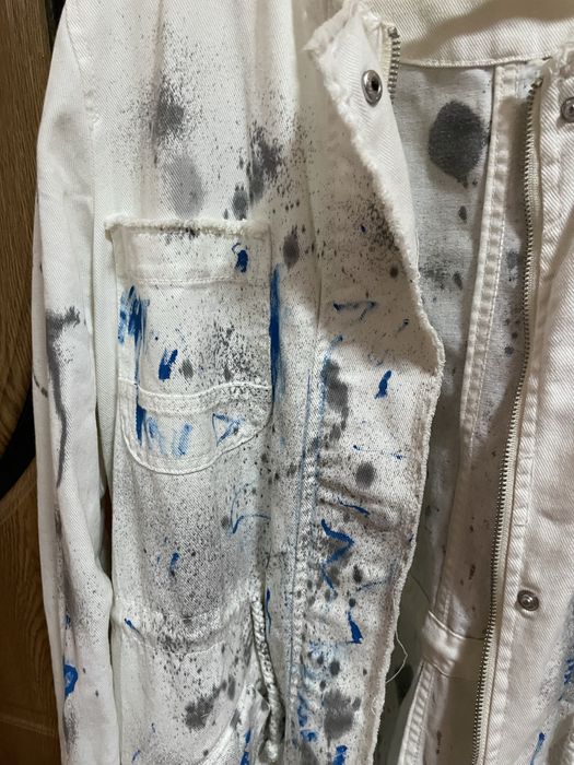 Jachetă denim pictată manual – UNICAT