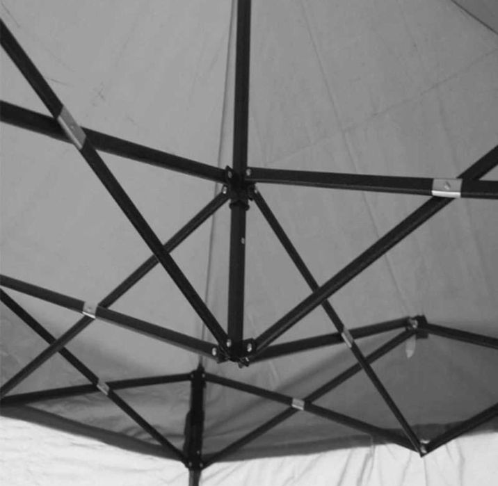 Cort Pavilion Impermeabil Premium 3x6 Cadru Extensibil Pliabil Otel