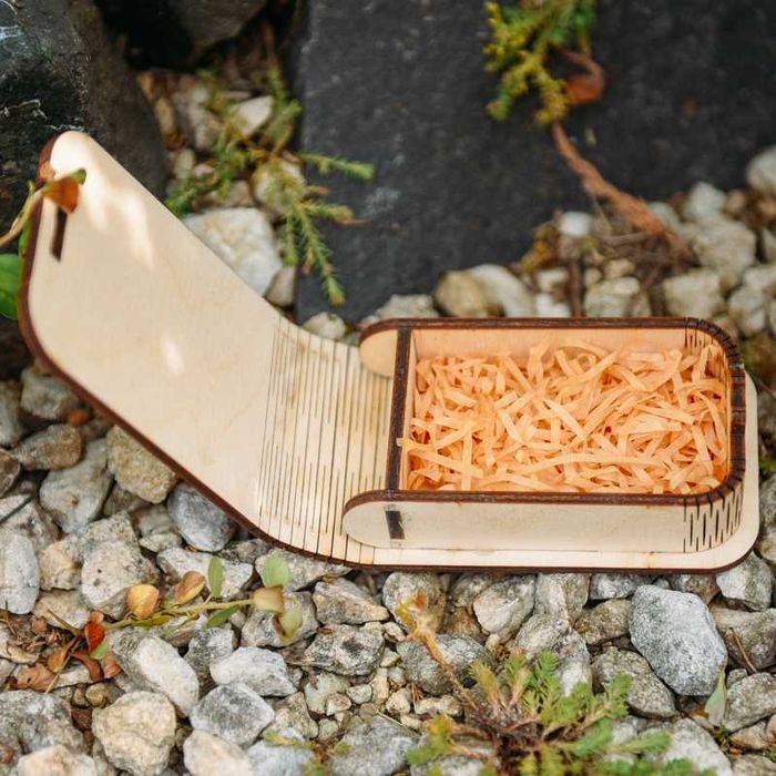 Cutie din placaj pentru stick usb