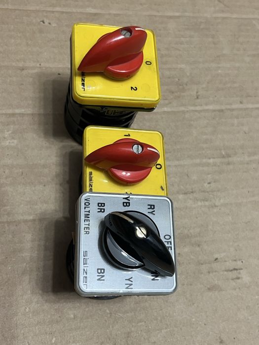 Comutator rotativ industrial Salzer SG-121 16A 3 poziții Selector panou electric