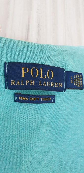 POLO Ralph Lauren Pima Soft Touch Cotton Slim / L ОРИГИНАЛ! Мъж Тениск