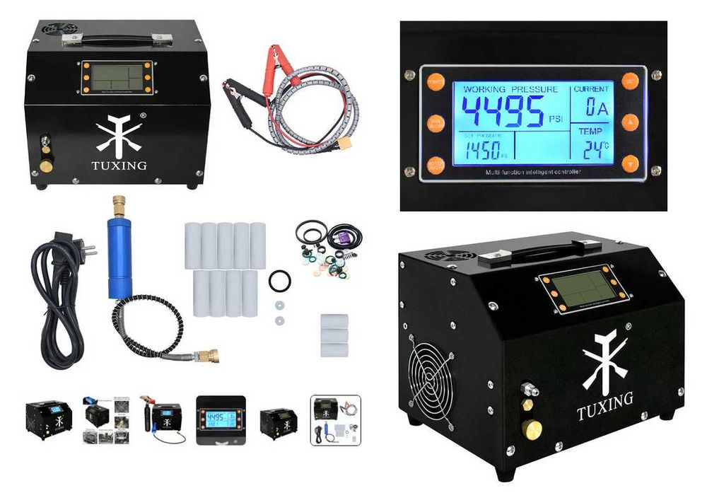 Компресор Tuxing, 300 Bar, 4500 PSI, PCP