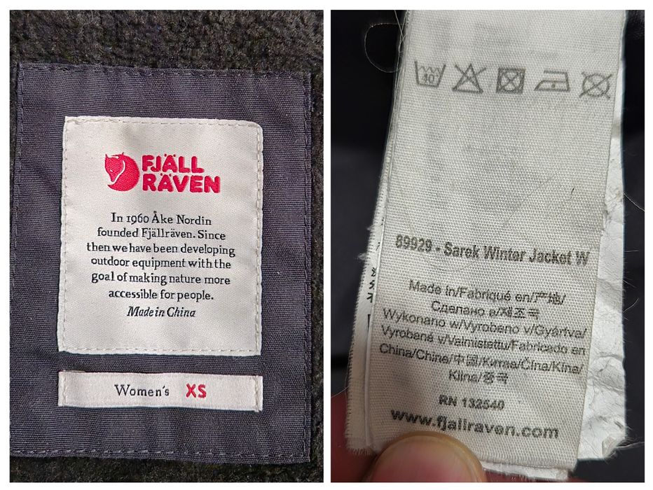 Geacă Fjällräven Sarek Winter, G-1000, Windproof, Waterproof, Damă  XS