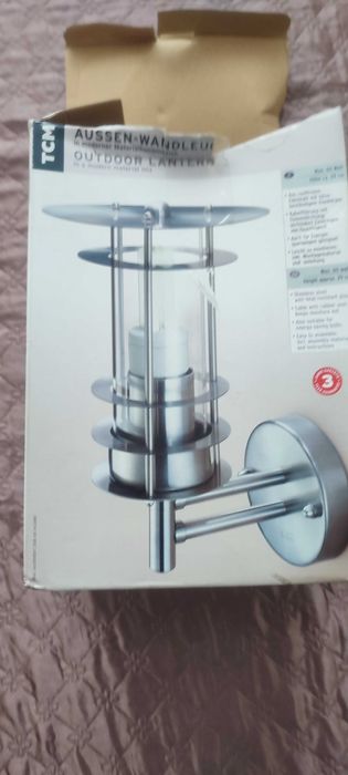 Външен стенен аплик инокс влагозащитен - два броя