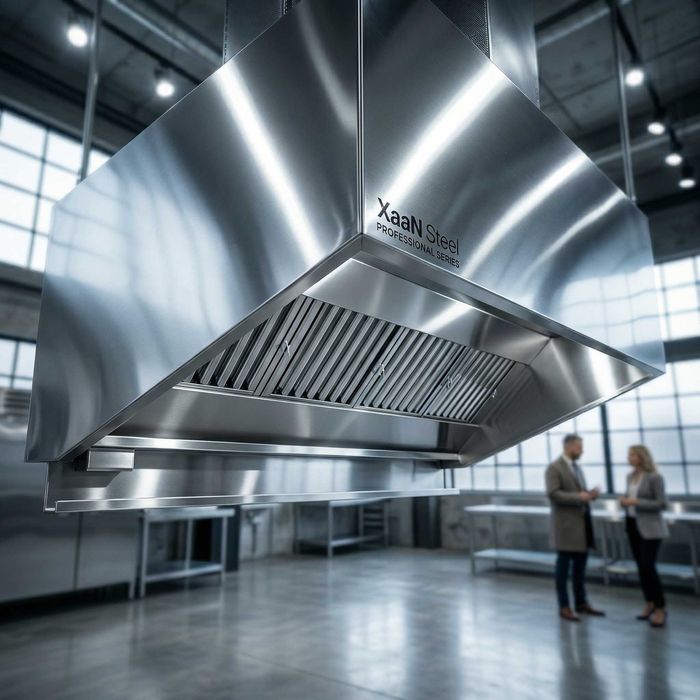 XaaN Steel — Вытяжной зонт нержавейка / Зонт вентиляционный мощный