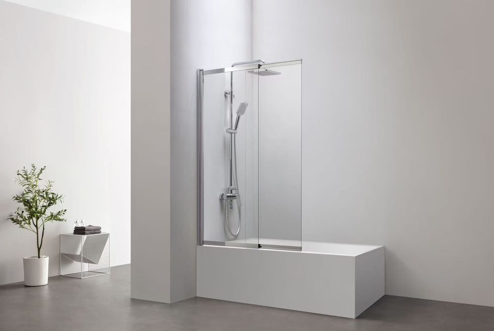 Перегородка для ванной комнаты раздвижной складной 5mm